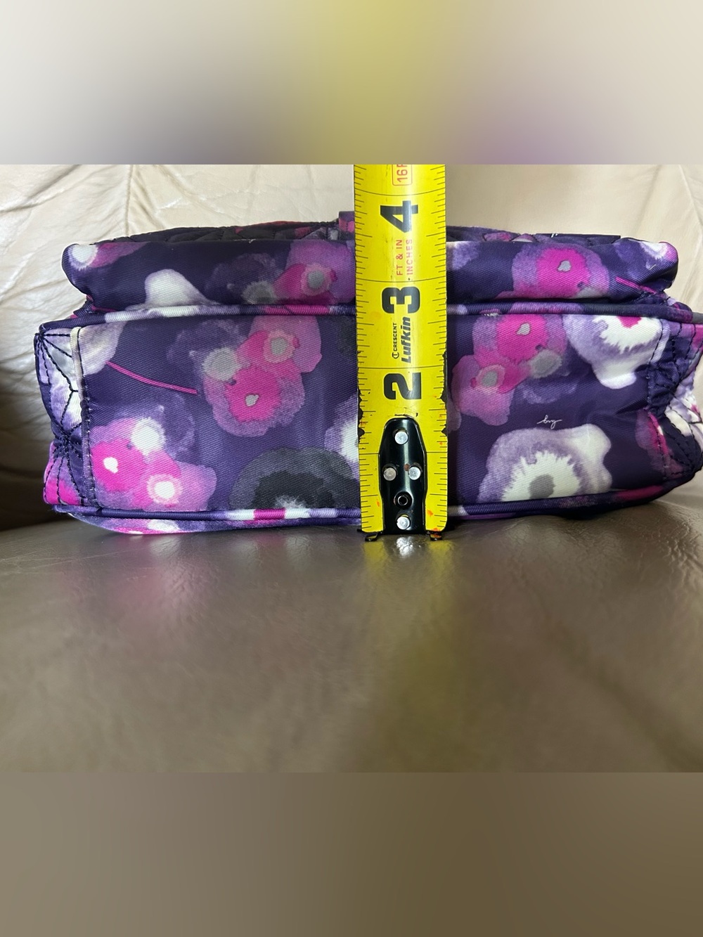 Lug Carousel Watercolor Purple Crossbody Belt Bag EUC - Picture 7 of 15